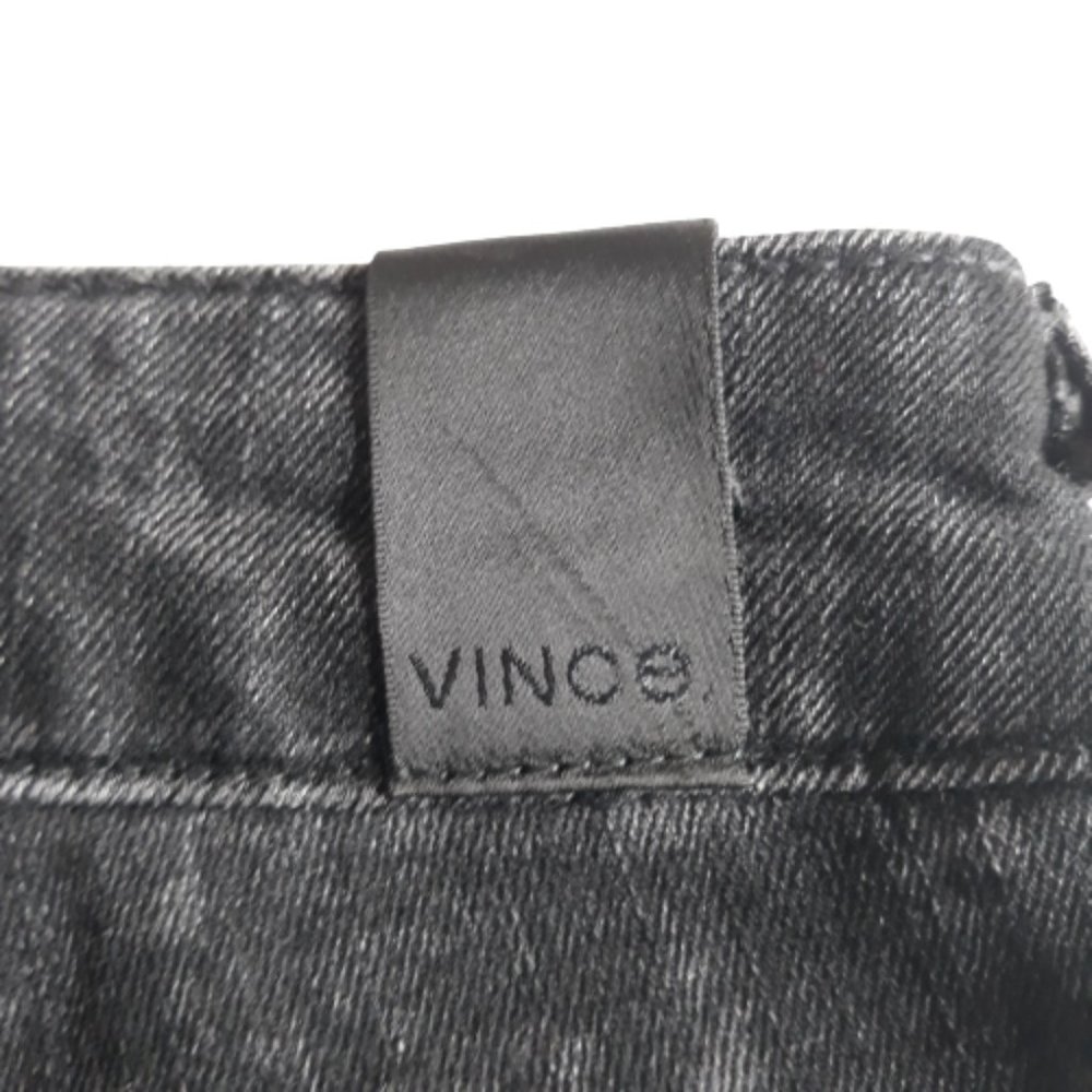 Vince Floral Black Dylan-Ankle Denim Skinny Mid Rise Jeans Size 31 - Picture 9 of 14